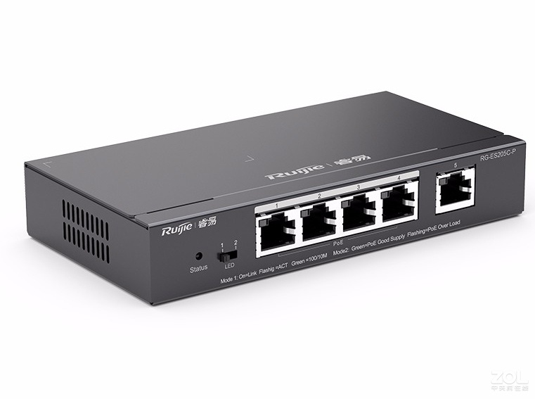 銳捷網(wǎng)絡 帶管理5口POE  RG-ES205C-P